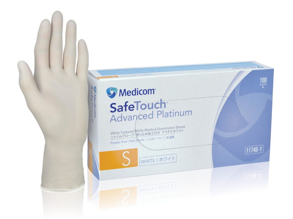 SafeTouch Advanced Slim/ Platinum Nitrile Medical Examination Gloves