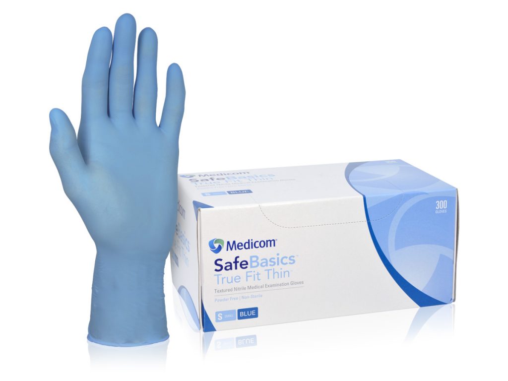 SafeBasics True Fit Thin Medical Examination Gloves - Powder Free ...