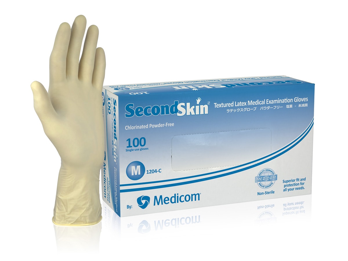 SecondSkin Latex Gloves - Powder Free